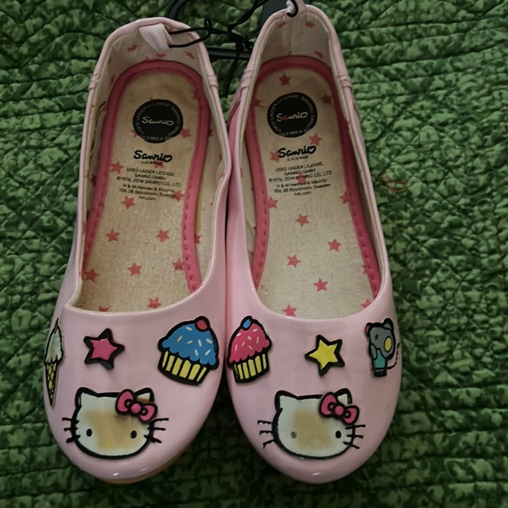 Hello Kitty Pink Flats.  Size 12.  New without tag.